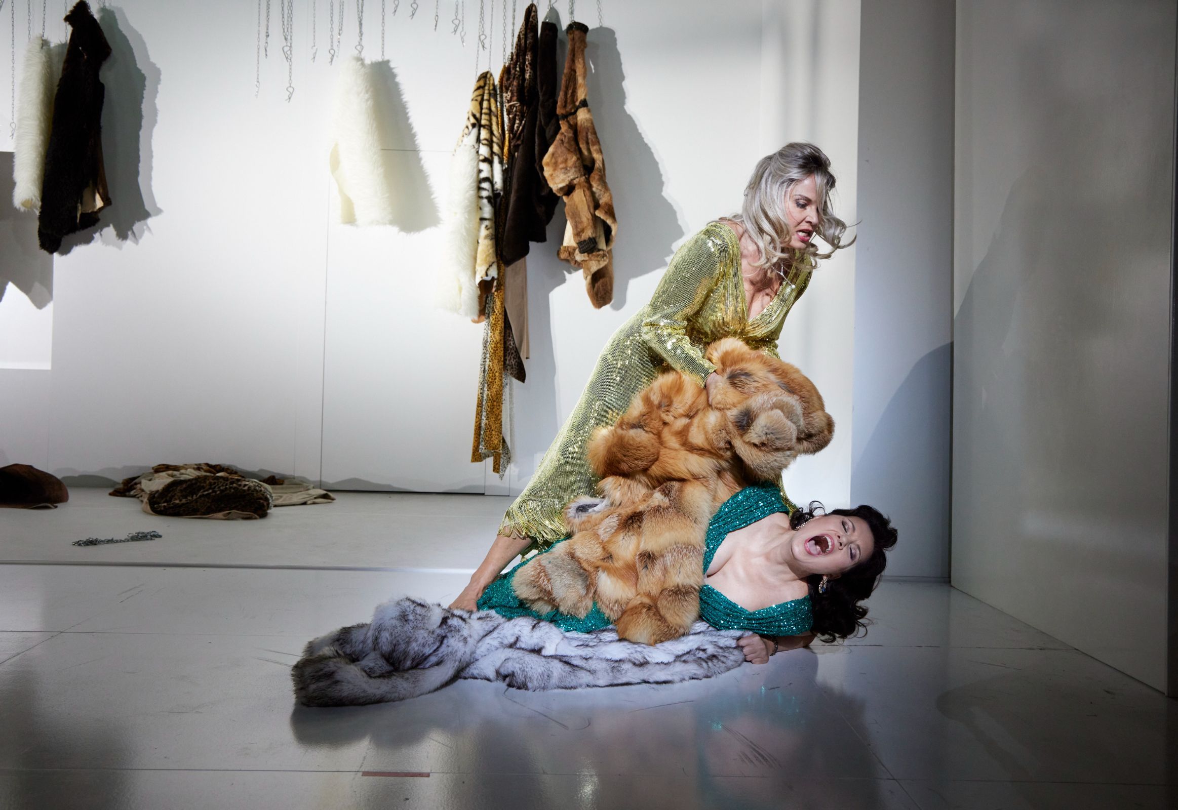 Elīna Garanča (Amneris) und Marina Rebeka (Aida) &copy; Herwig Prammer