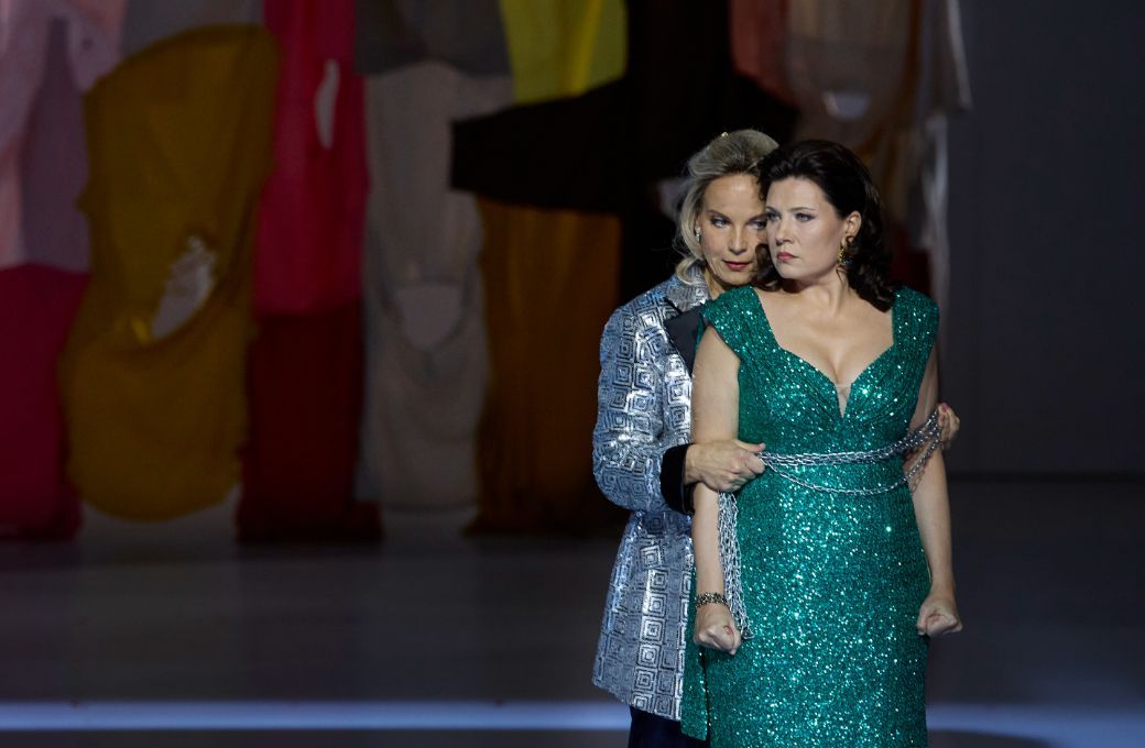 Elīna Garanča (Amneris) und Marina Rebeka (Aida) &copy; Herwig Prammer
