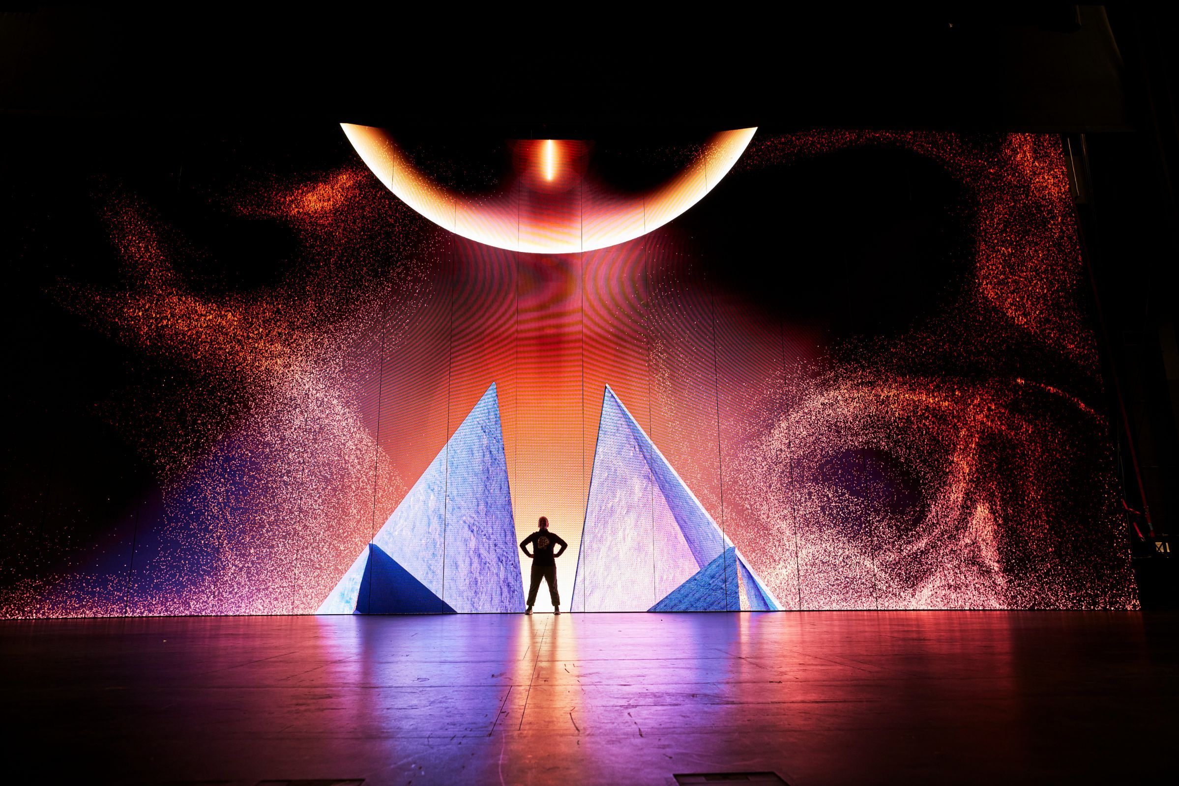 Testing LED visualisations &copy; Keith Saunders