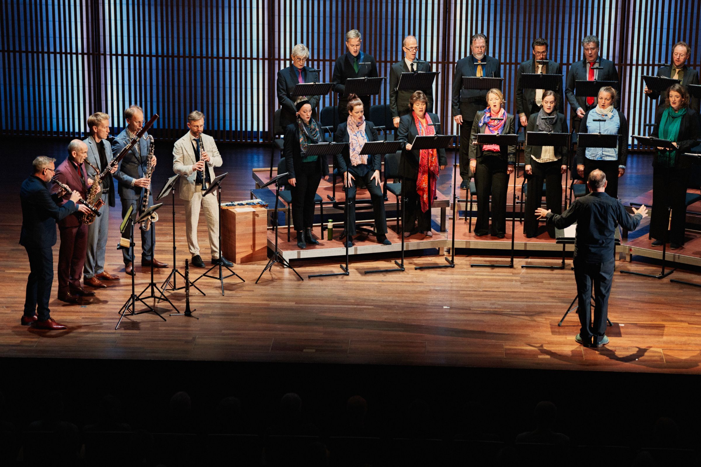 Daniel Reuss mit Calefax Rietkwintet und Cappella Amsterdam in Amsterdam &copy; Milagro Elstak