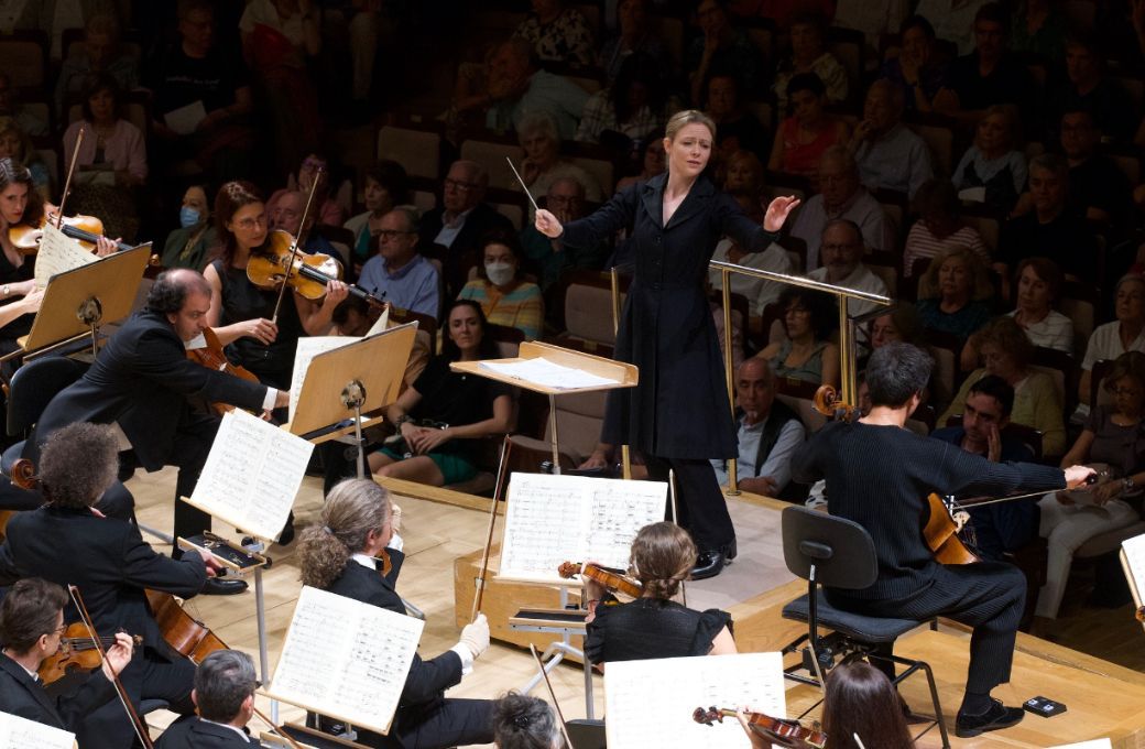 Gemma New al frente de la Orquesta Nacional de España © Orquesta y Coro Nacionales de España