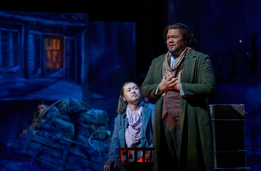 Joo Won Kang (Marcello) and Pene Pati (Rodolfo) © Michael Cooper