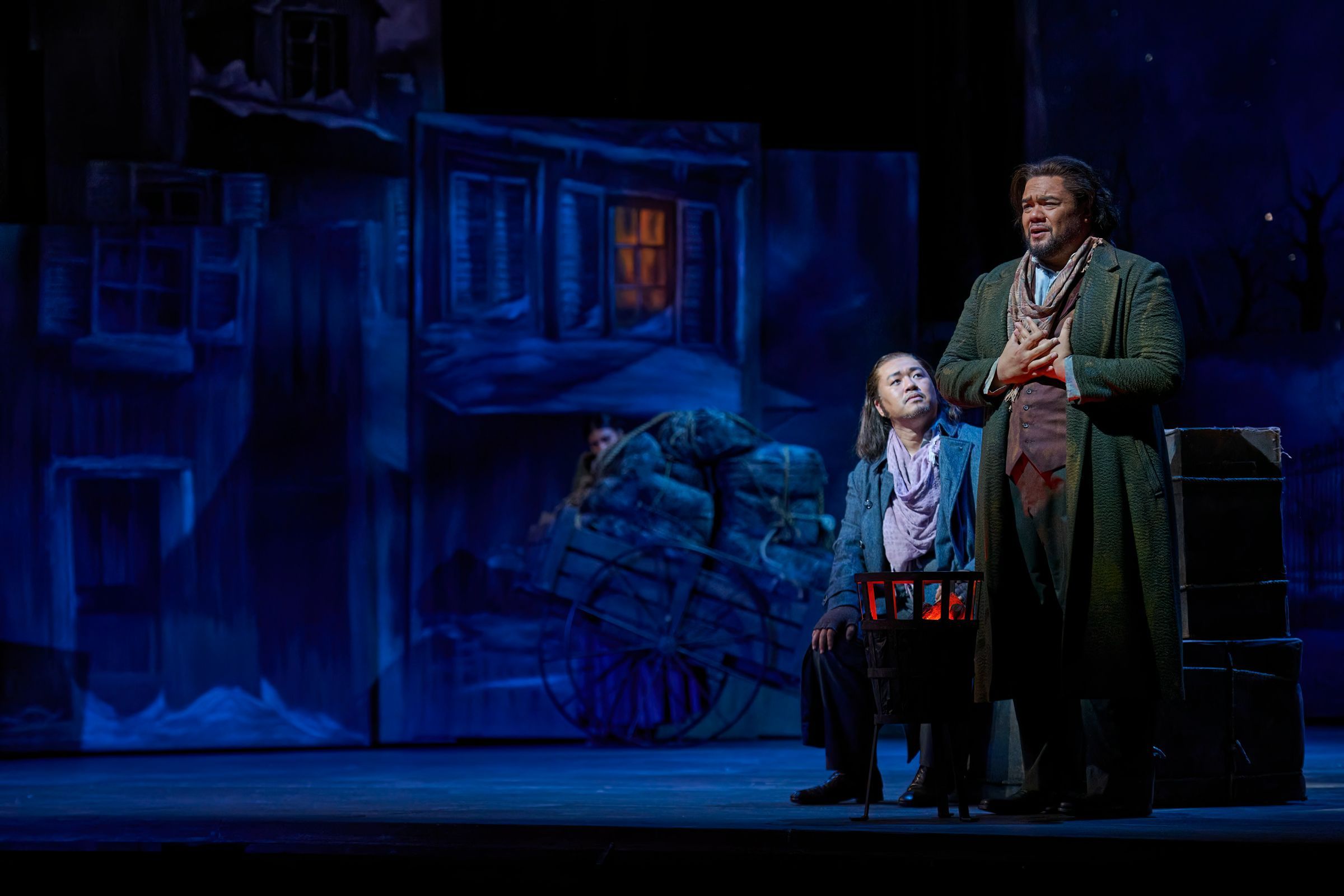 Joo Won Kang (Marcello) and Pene Pati (Rodolfo) © Michael Cooper