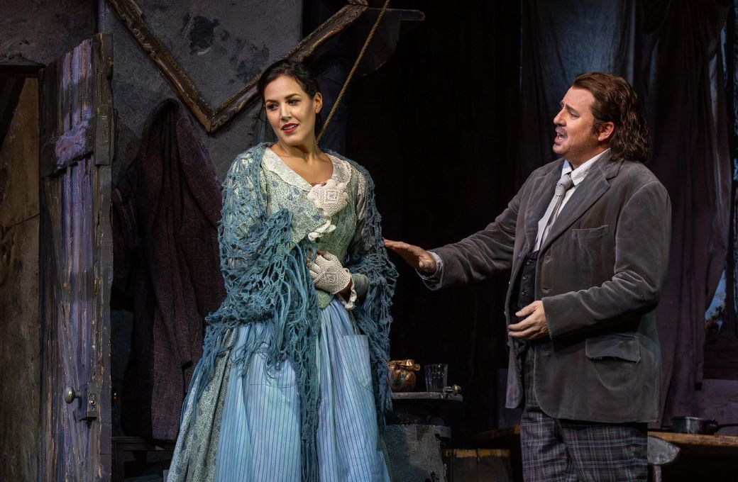Federica Lombardi (Mimì) and Matthew Polenzani (Rodolfo) &copy; Richard Termine | Met Opera