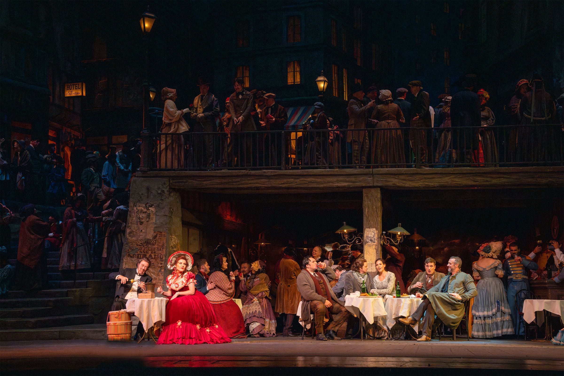 Café Momus, Act 2 &copy; Richard Termine | Met Opera
