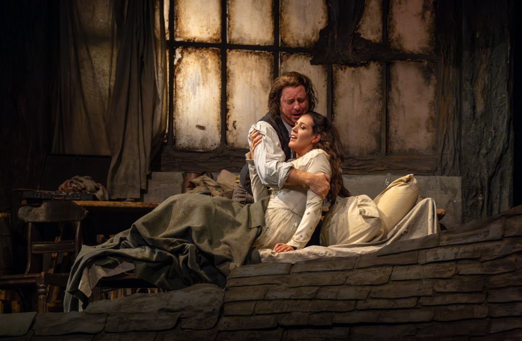 Matthew Polenzani (Rodolfo) and Federica Lombardi (Mim&igrave;) &copy; Richard Termine | Met Opera