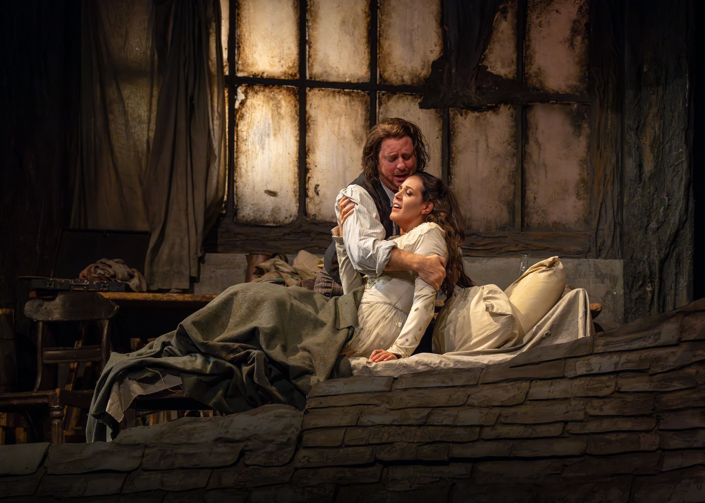 Matthew Polenzani (Rodolfo) and Federica Lombardi (Mimì) &copy; Richard Termine | Met Opera