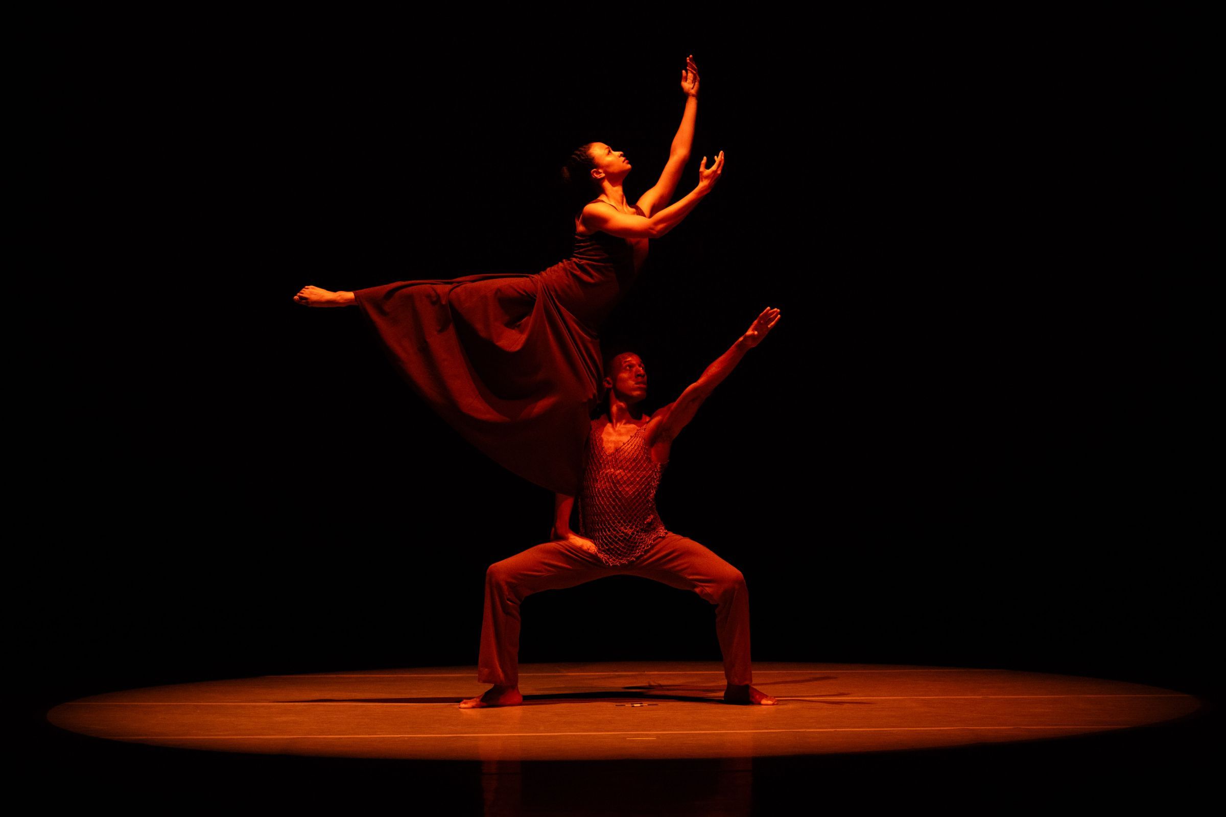 Ailey 2's Kali Marie Oliver and Andrew Bryant in <i>Revelations</i> &copy; Nir Arieli