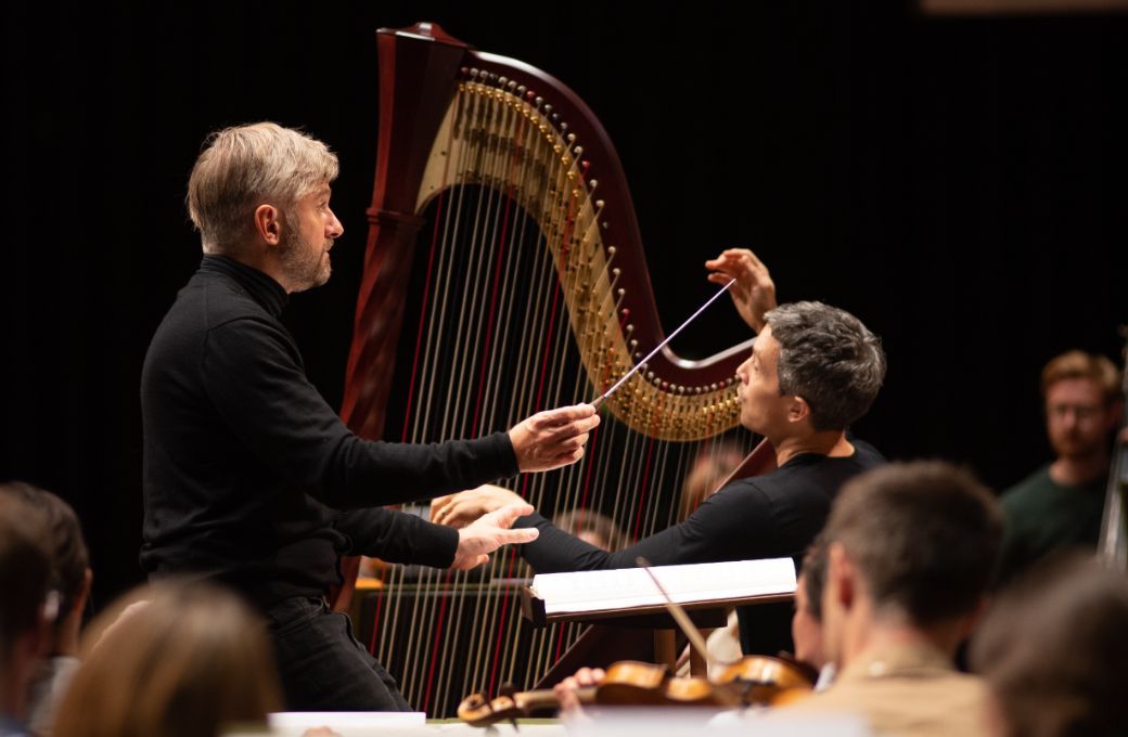 Kirill Karabits and Emmanuel Ceysson in rehearsal &copy; Bournemouth Symphony Orchestra
