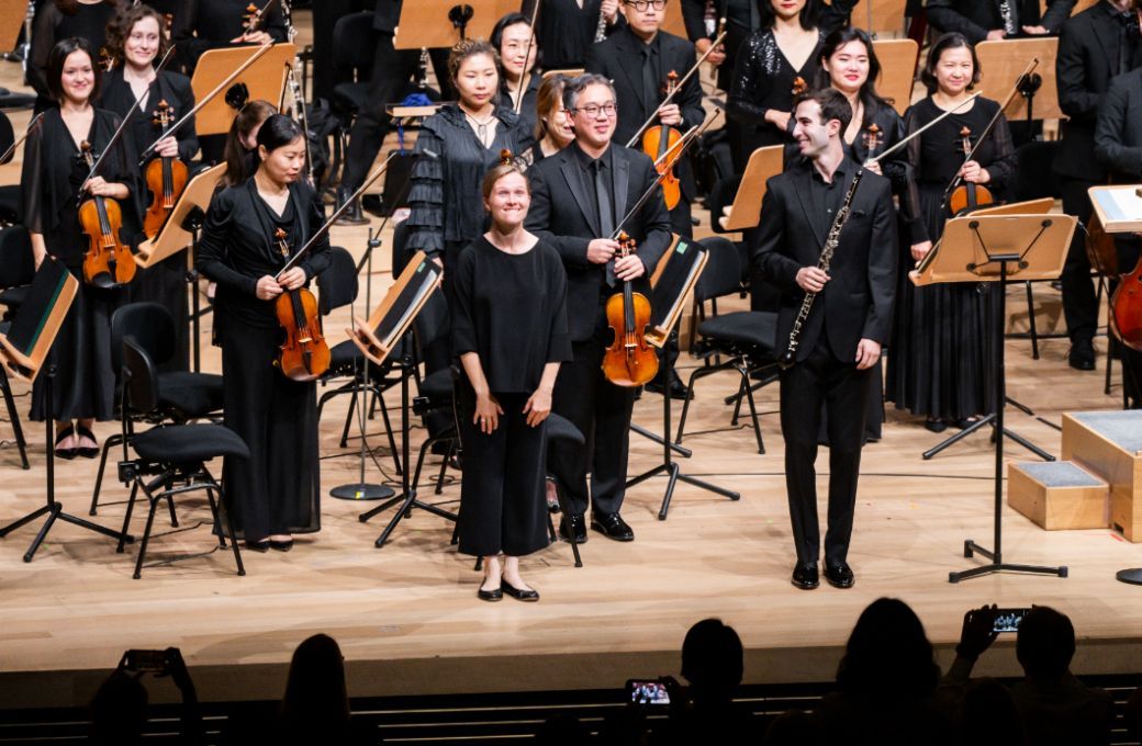 Mirga Gražinytė-Tyla, Ryan Roberts et le New York Philharmonic © Chris Lee