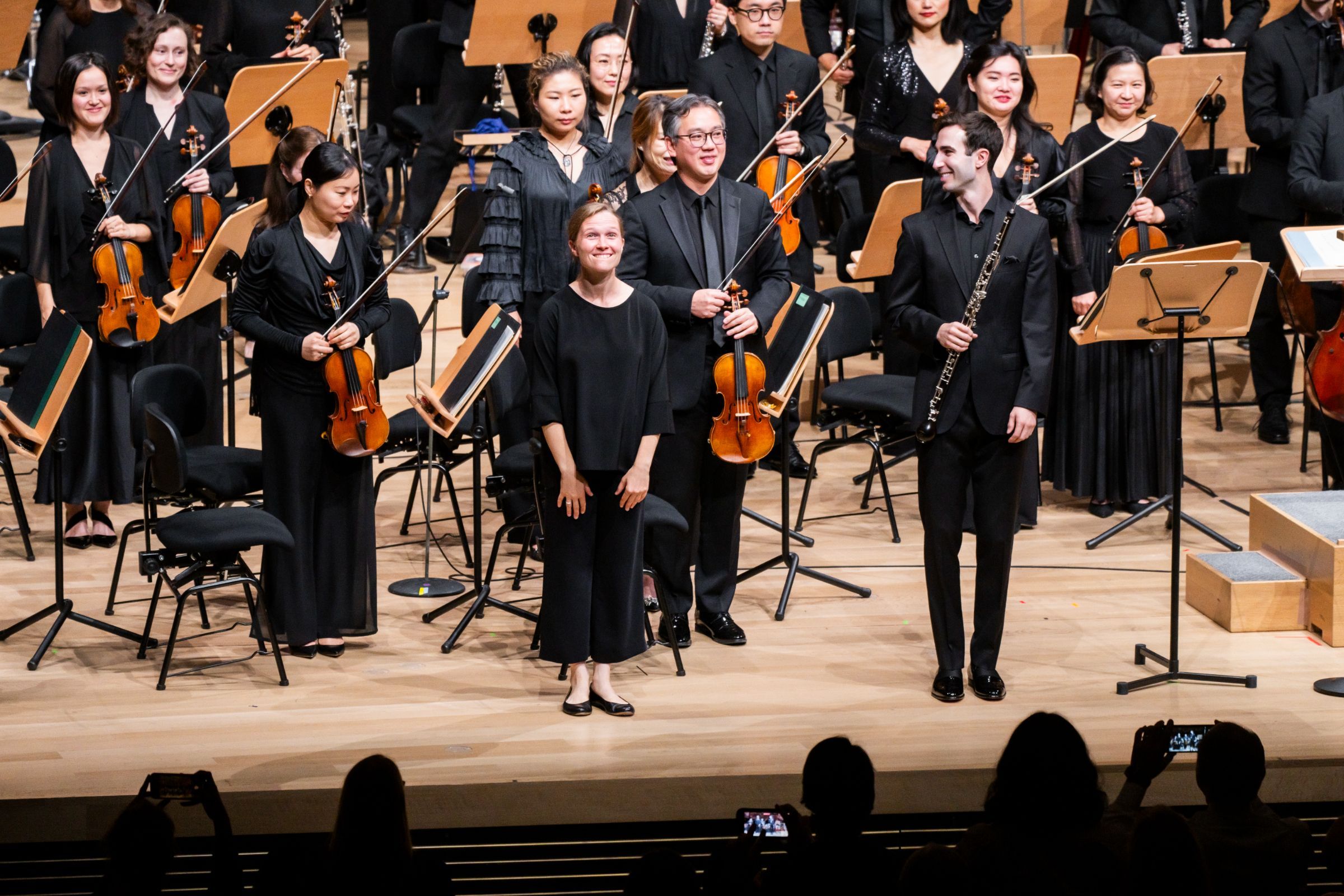 Mirga Gražinytė-Tyla, Ryan Roberts et le New York Philharmonic © Chris Lee
