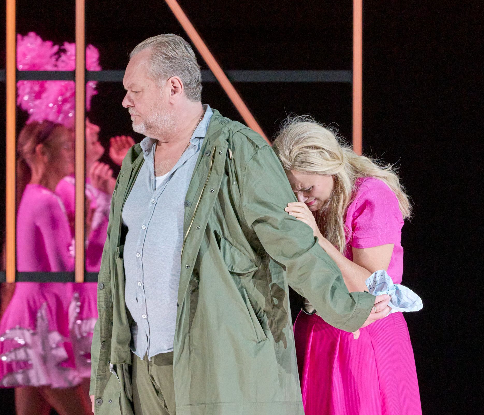 Michael Volle (Michele) and Anja Kampe (Giorgetta) &copy; Wiener Staatsoper | Michael Pöhn
