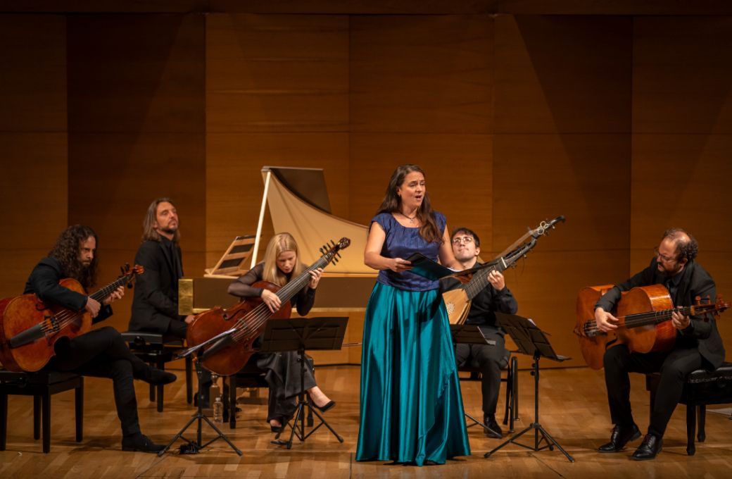 Núrial Rial y Accademia del Piacere con Fahmi Alqhai (izquierda) a la viola da gamba © Félix Vázquez