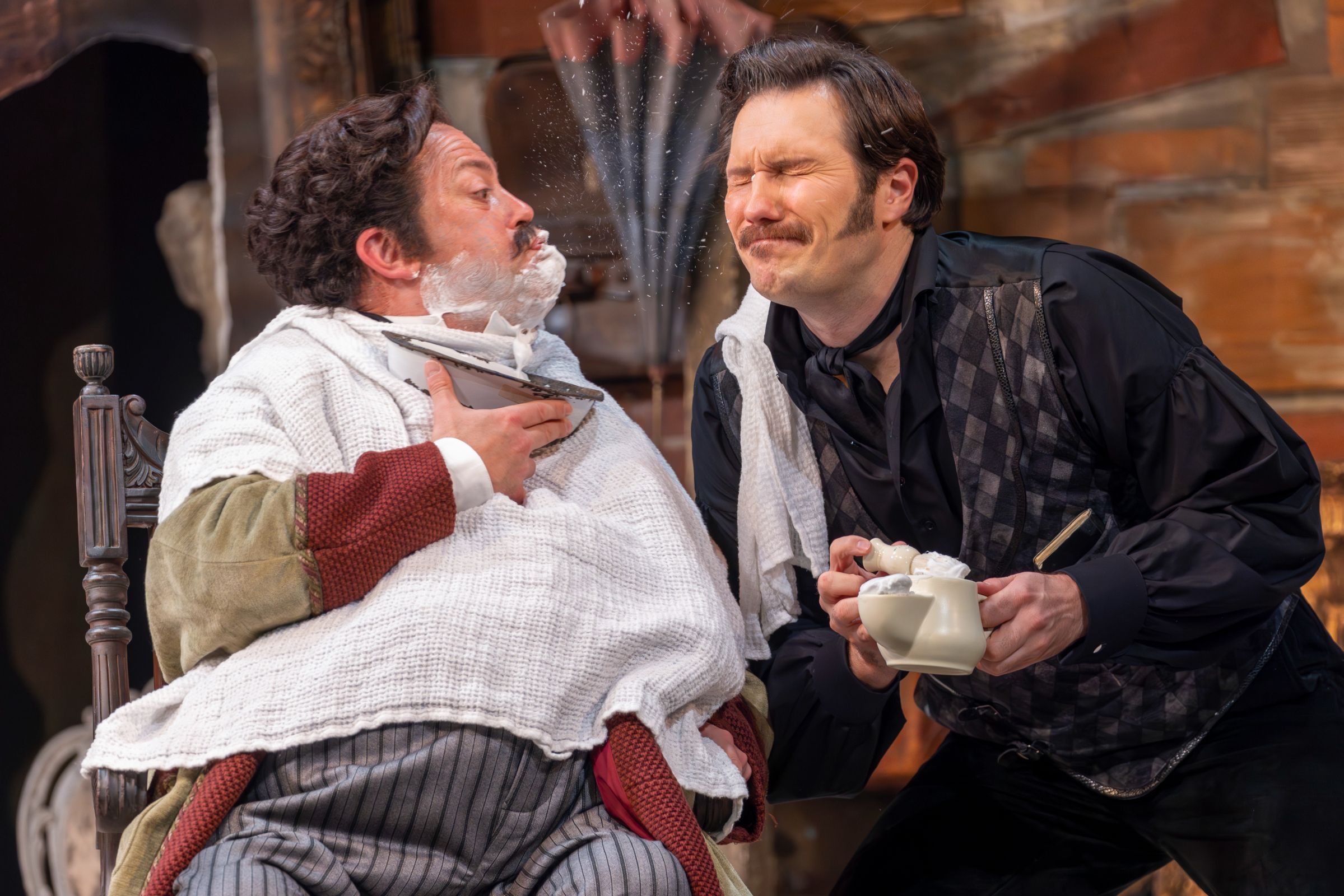 David Stout (Bartolo) and Samuel Dale Johnson (Figaro) &copy; James Glossop
