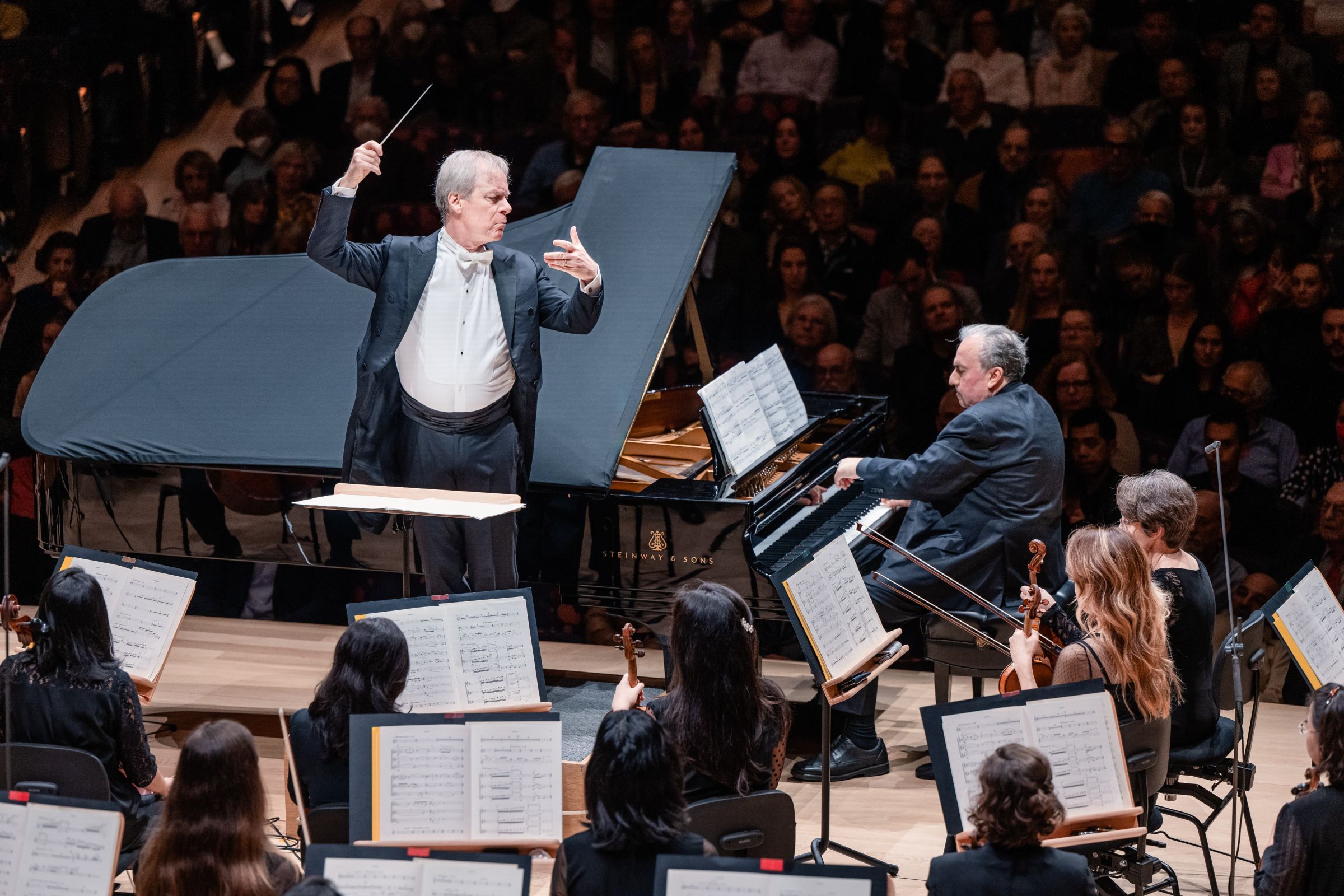 David Robertson, Yefim Bronfman and the New York Philharmonic © Brandon Patoc