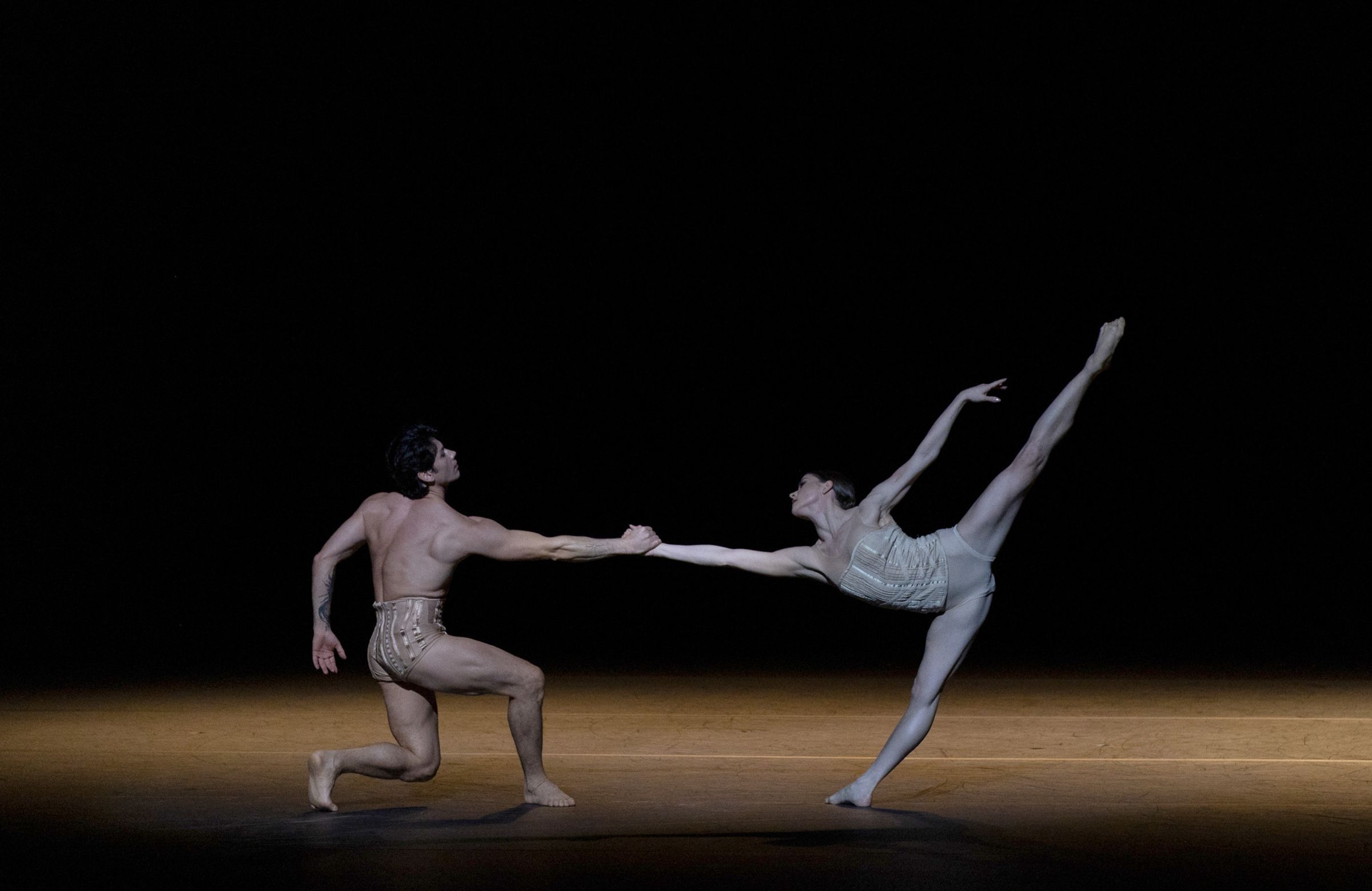 Cassandra Trenary and Herman Cornejo in Jiří Kylián's <i>Petite Mort</i> &copy; Rosalie O'Connor