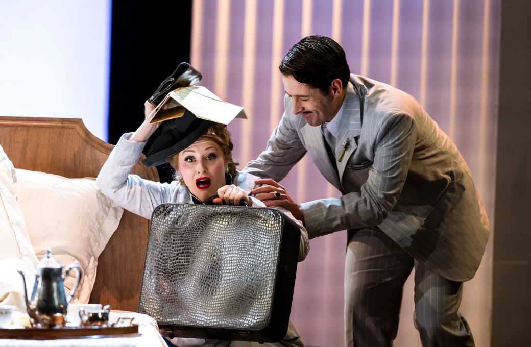 Claire Lees (Lisette) and Elgan Llŷr Thomas (Prunier) &copy; Tristram Kenton