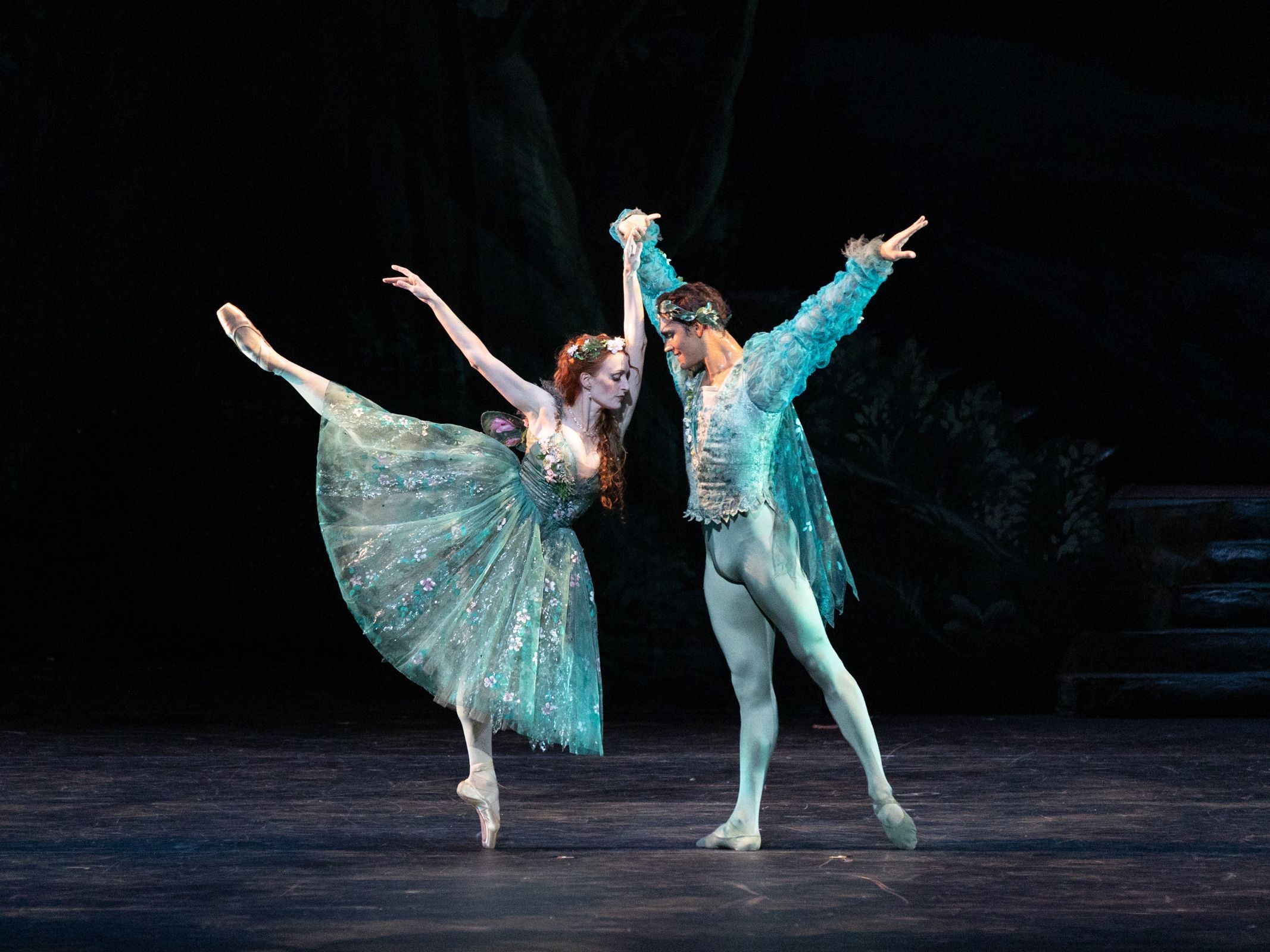 Gillian Murphy and Daniel Camargo as Titania and Oberon in Ashton's <i>The Dream</i> © Rosalie O'Connor