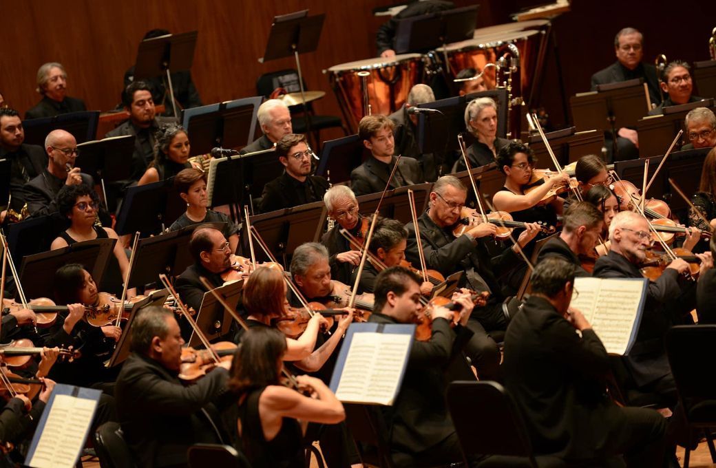 La Orquesta Filarmónica Ciudad de México en la Sala Silvestre Revueltas © OFCM
