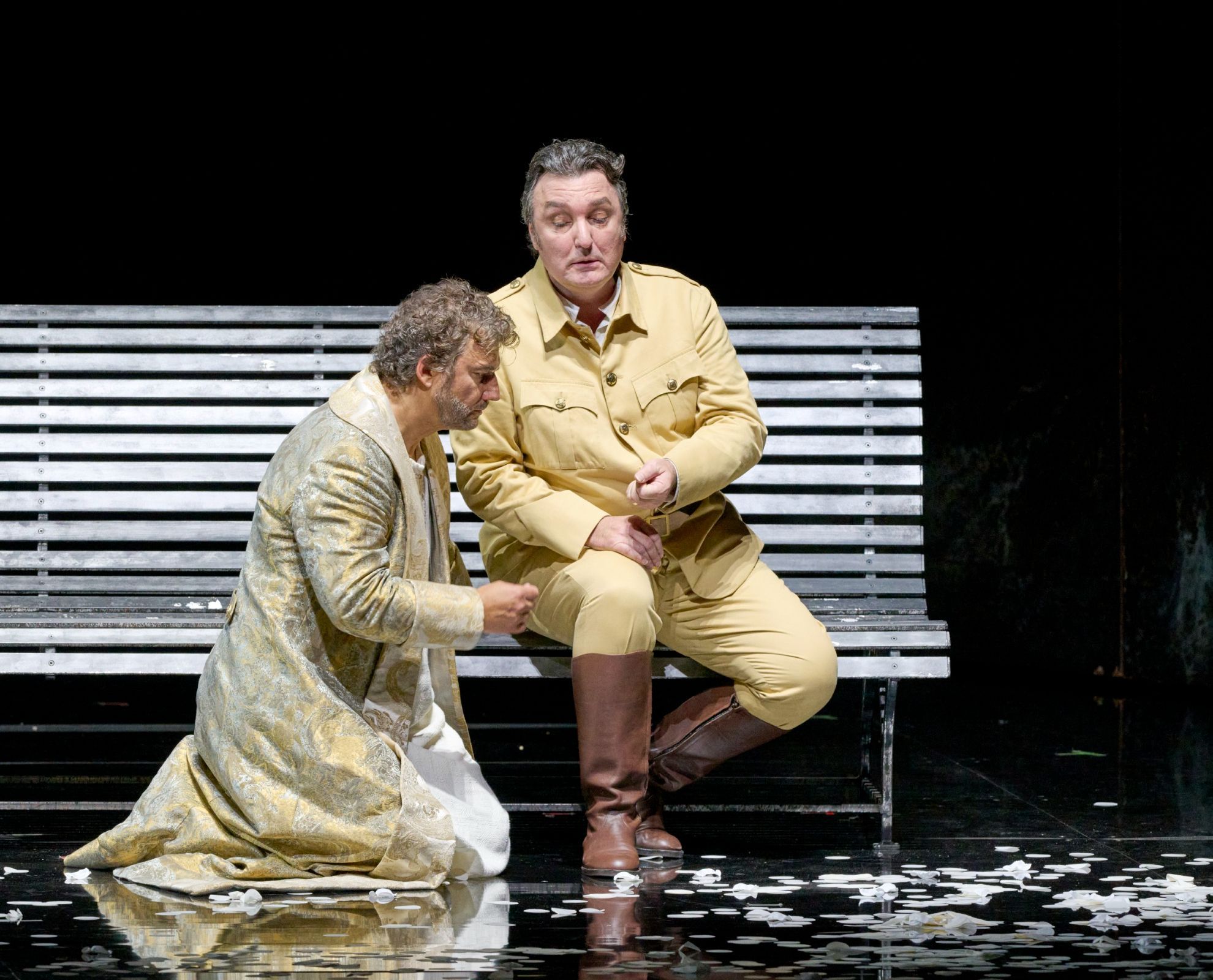 Jonas Kaufmann (Otello) and Ludovic Tézier (Iago) &copy; Wiener Staatsoper | Michael Pöhn
