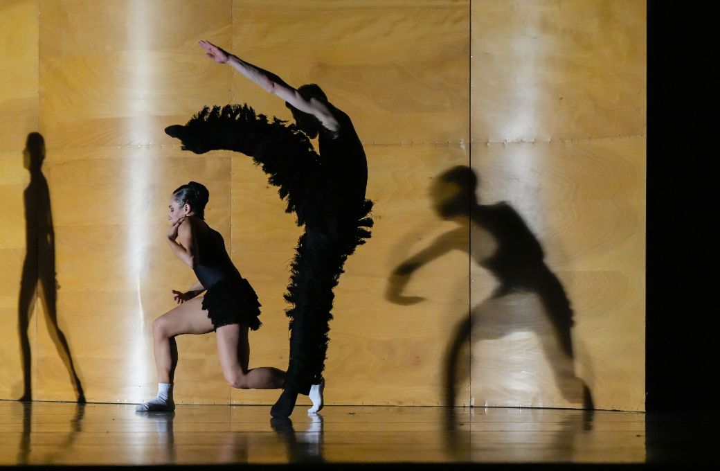 Paula Alves and Vin&iacute;cius Vieira in William Forsythe's <i>Enemy in the Figure</i> &copy; Roman Novitsky