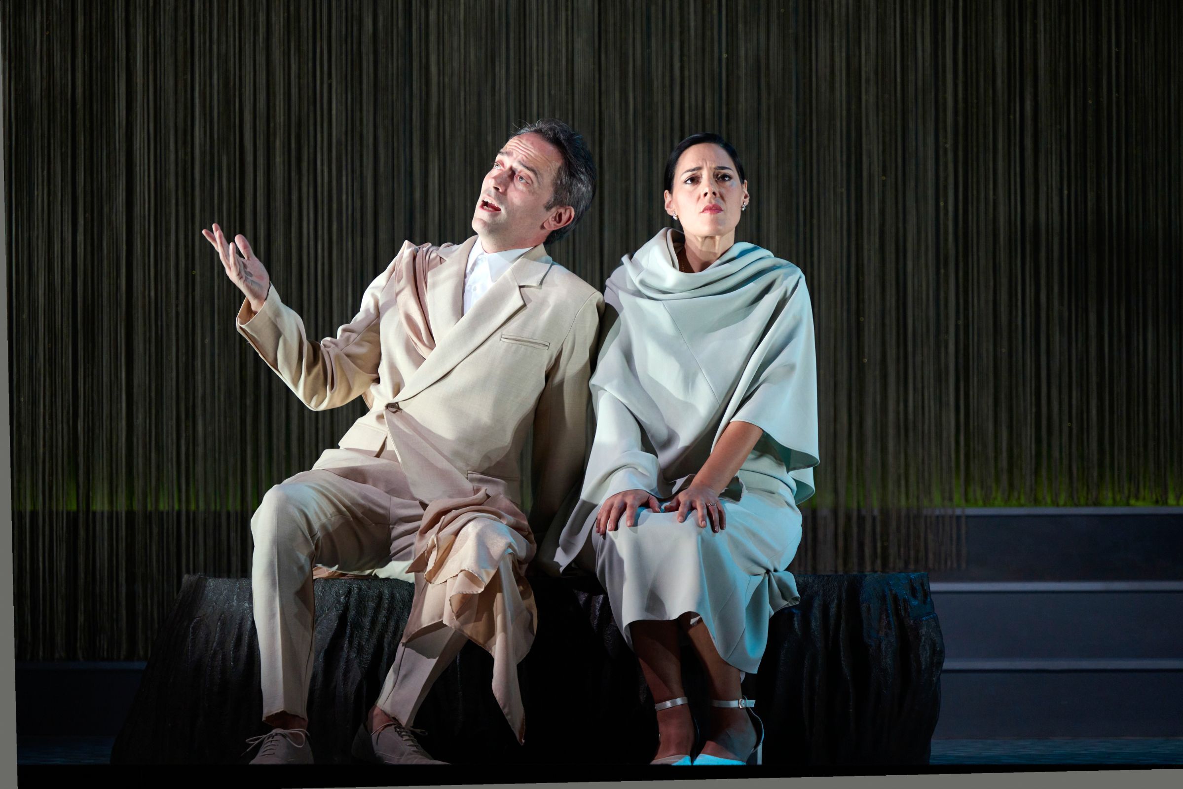 Trevor Eliot Bowes (Seneca), Kezia Bienek (Ottavia) &copy; Richard Hubert Smith