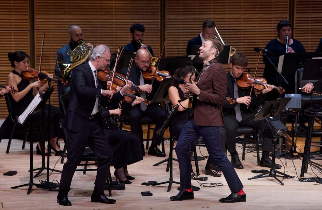 Chris Thile and The Knights &copy; Stefan Cohen