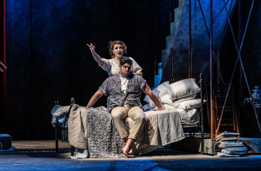Andreea Soare (Olga) and Andrew Morstein (Serge) &copy; Clive Barda | ArenaPAL