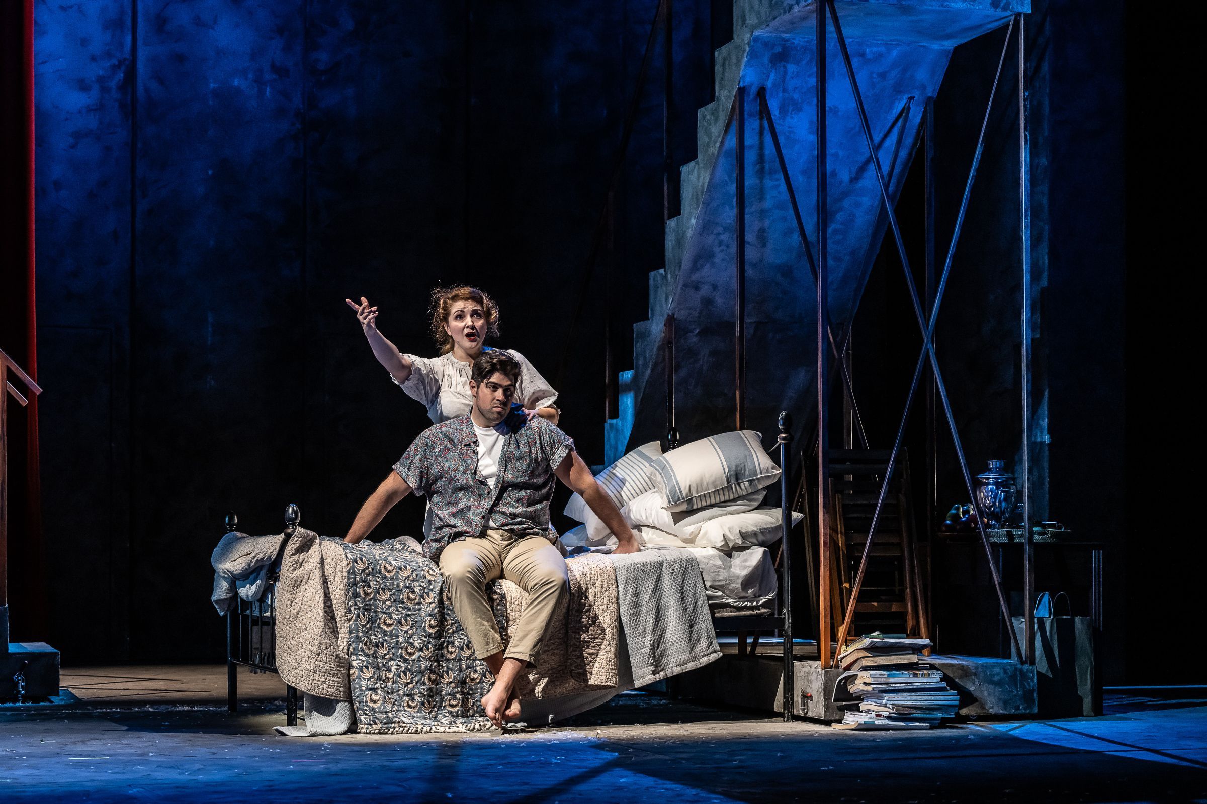 Andreea Soare (Olga) and Andrew Morstein (Serge) &copy; Clive Barda | ArenaPAL