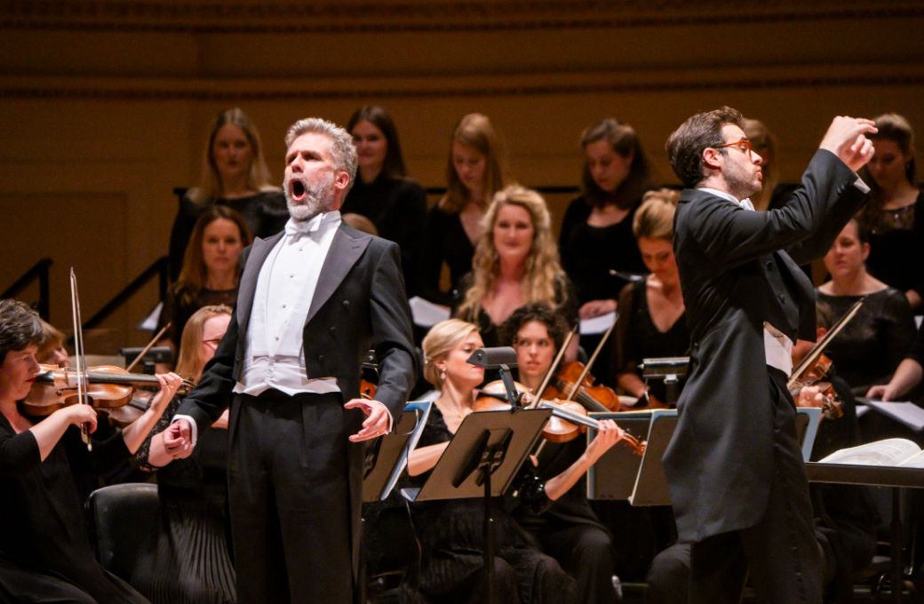 Alexander Ashworth, Dinis Sousa, the English Baroque Soloists and Monteverdi Choir &copy; Chris Lee