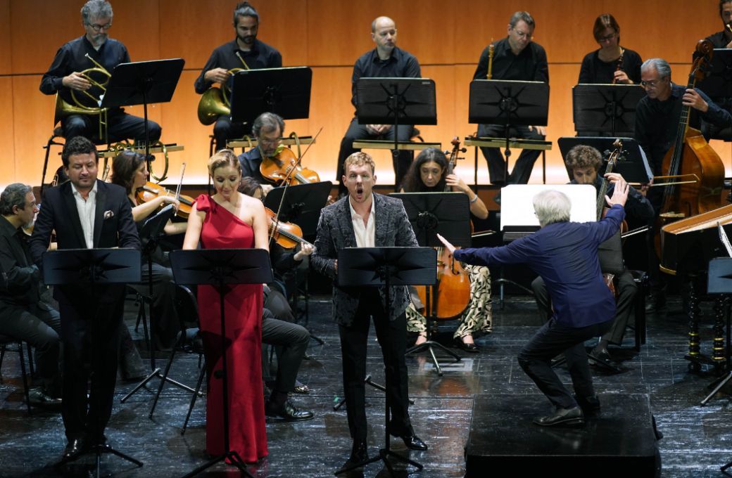 Krystian Adam, Natalia Rubis, Alasdair Kent, Il Giardino Armonico y Giovanni Antonini © Javier del Real | Teatro Real
