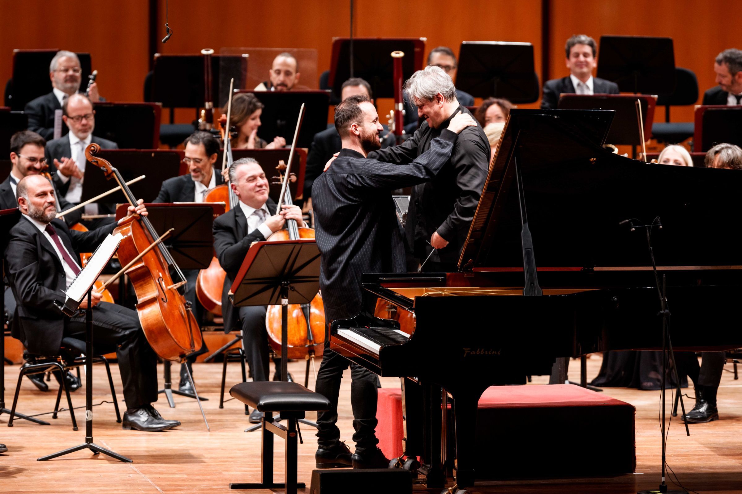 Igor Levit and Sir Antonio Pappano &copy; Musacchio, Ianniello &amp; Pasqualini
