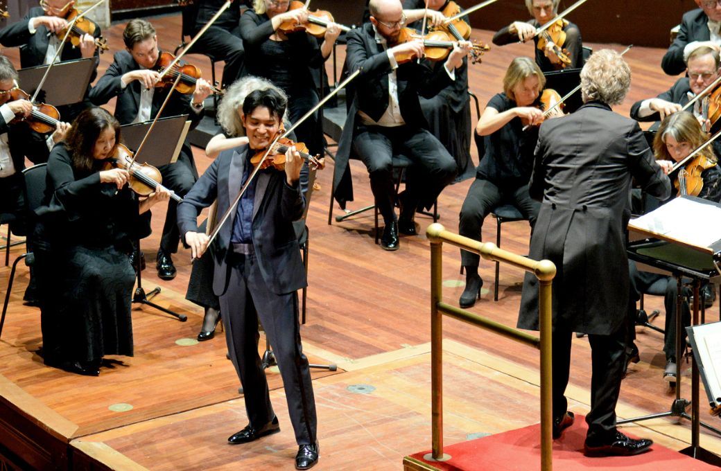 Ray Chen, Thomas Søndergård and the RSNO © RSNO