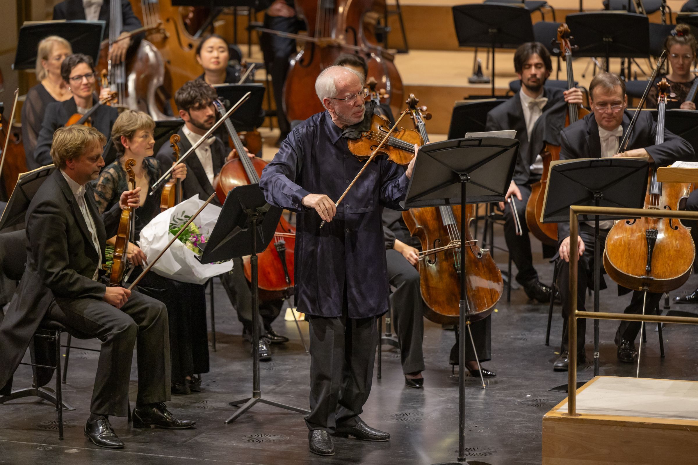 Gidon Kremer beim Abonnementkonzert der Staatskapelle Berlin in der Staatsoper Unter den Linden &copy; Peter Adamik