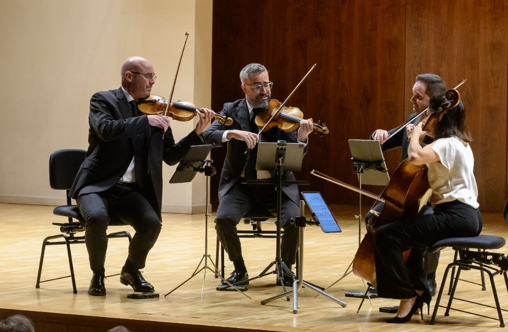 El Cuarteto Quiroga en la Sala de C&aacute;mara del Auditorio Nacional &copy; Rafa Mart&iacute;n | CNDM (Centro Nacional de Difusi&oacute;n Musical)