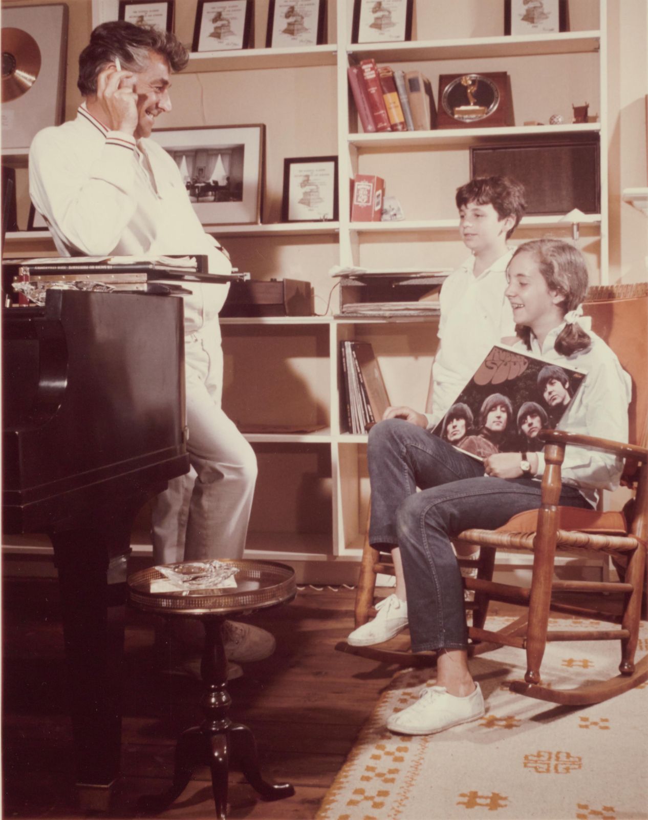 Leonard with Alexander and Jamie Bernstein, Connecticut, 1966 &copy; Leonard Bernstein Collection, Library of Congress