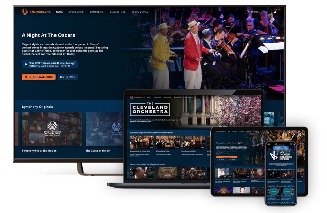 The Symphony.live platform © Symphony Media