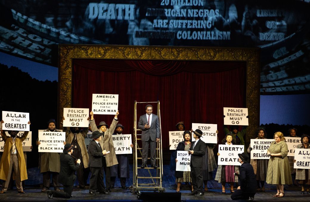Will Liverman (Malcolm) and ensemble &copy; Marty Sohl | Met Opera