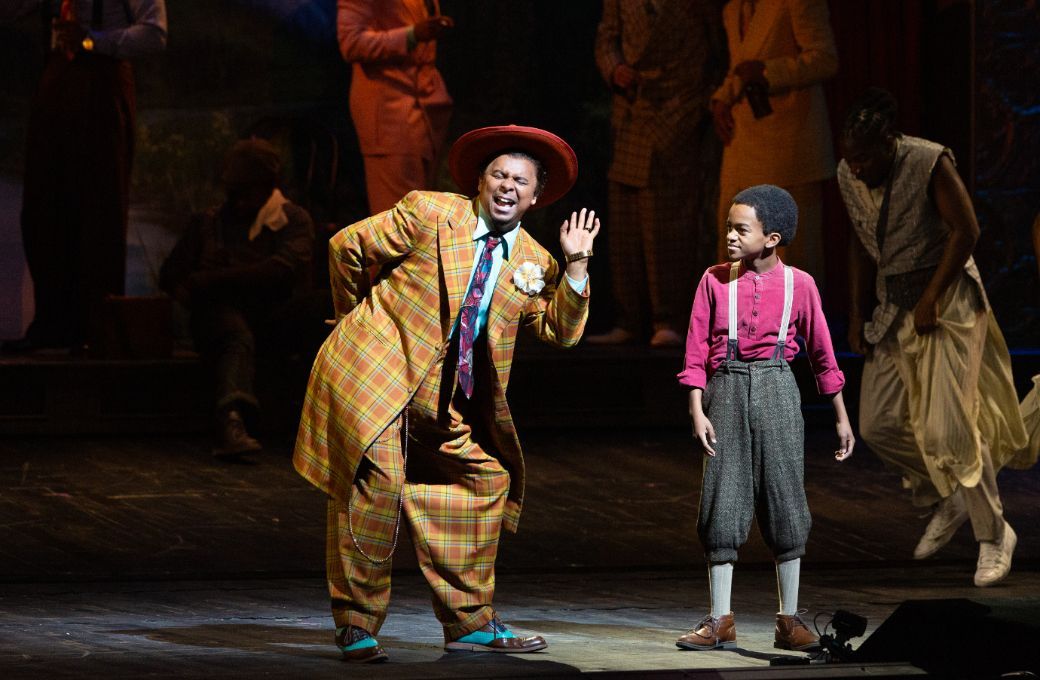 Victor Ryan Robertson (Street) and Bryce Christian Thompson (Young Malcolm) &copy; Marty Sohl | Met Opera