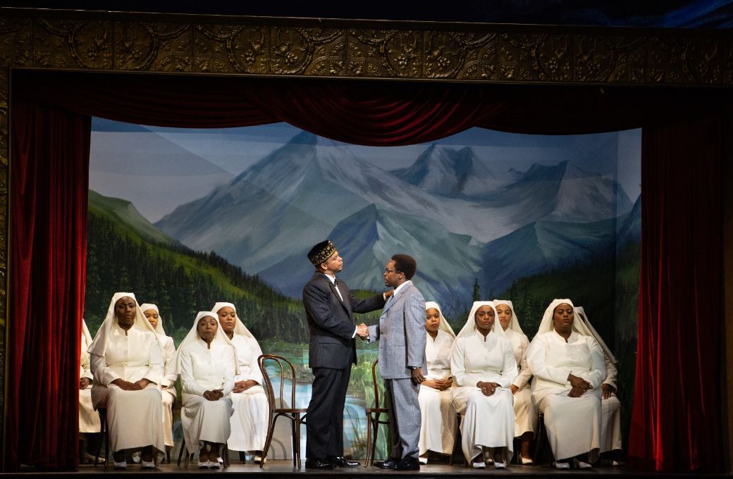 Victor Ryan Robertson (Eljah) and Will Liverman (Malcolm) &copy; Marty Sohl | Met Opera
