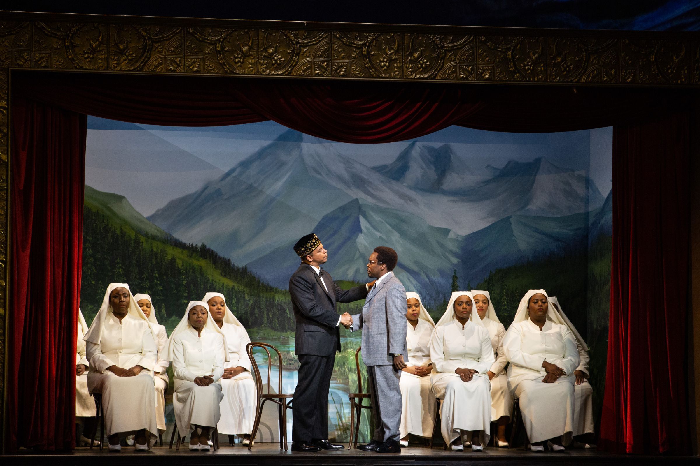 Victor Ryan Robertson (Eljah) and Will Liverman (Malcolm) &copy; Marty Sohl | Met Opera