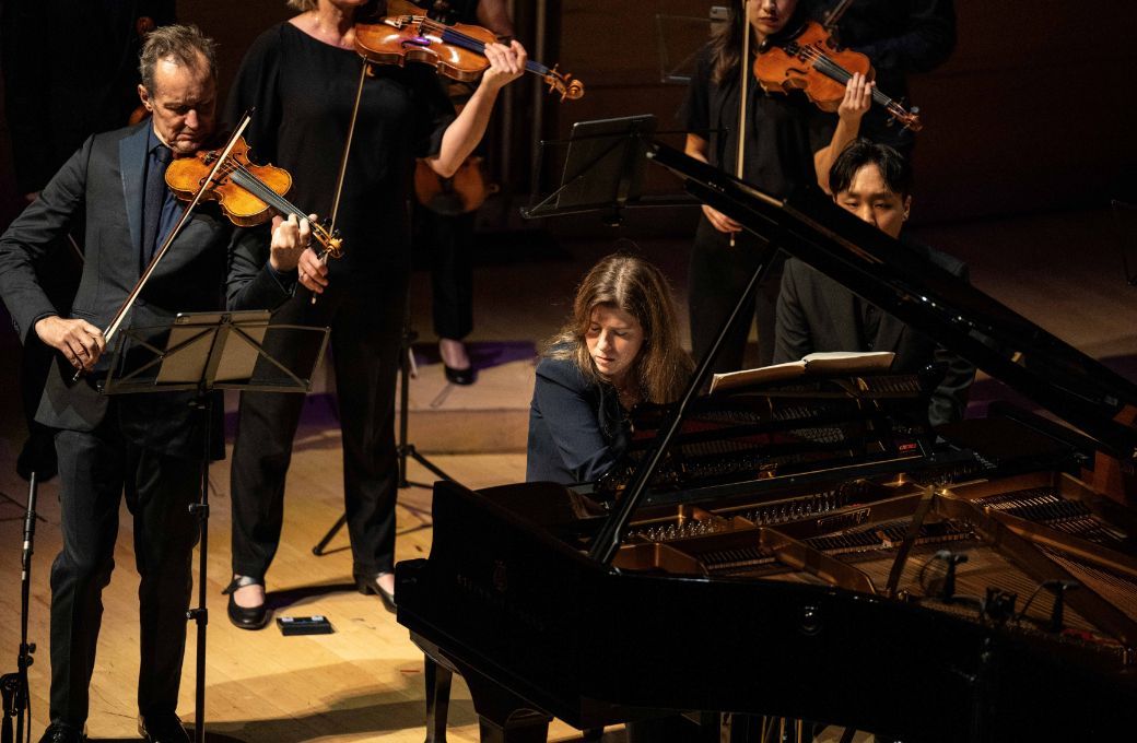 Richard Tognetti, Polina Leschenko and the Australian Chamber Orchestra &copy; Nic Walker