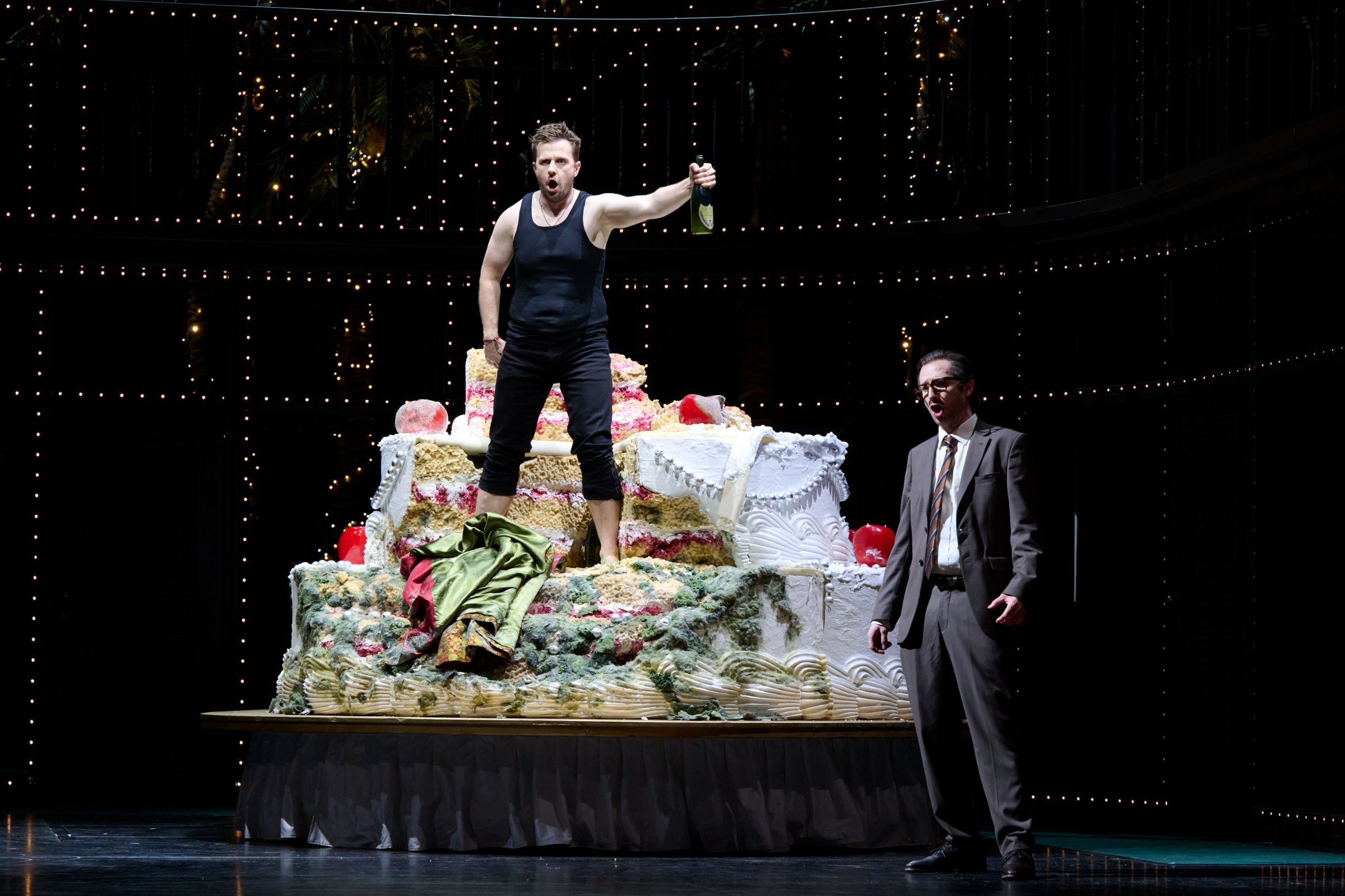 Andrei Bondarenko (Don Giovanni) and Sam Carl (Leporello) &copy; Glyndebourne Productions Ltd. Photo: Richard Hubert Smith