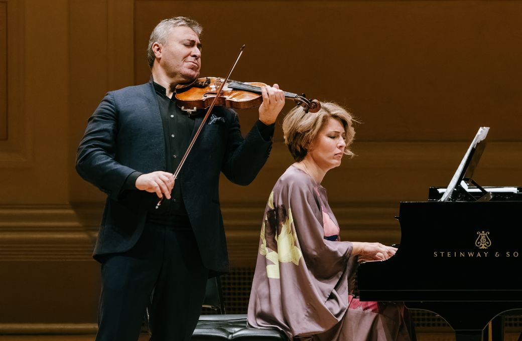 Maxim Vengerov and Polina Osetinskaya &copy; Fadi Kheir