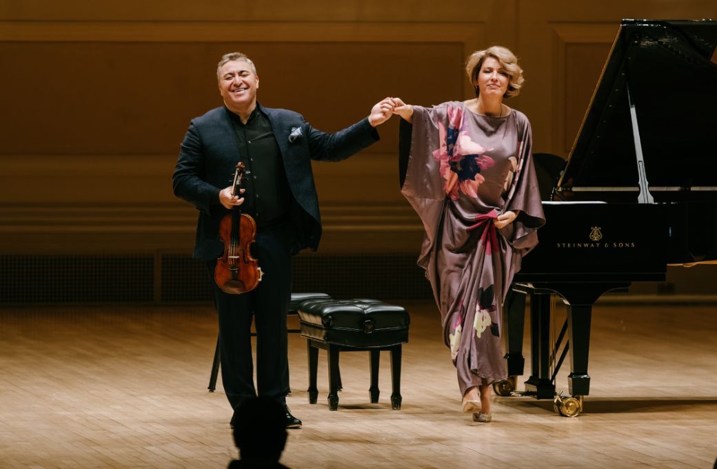 Maxim Vengerov and Polina Osetinskaya &copy; Fadi Kheir