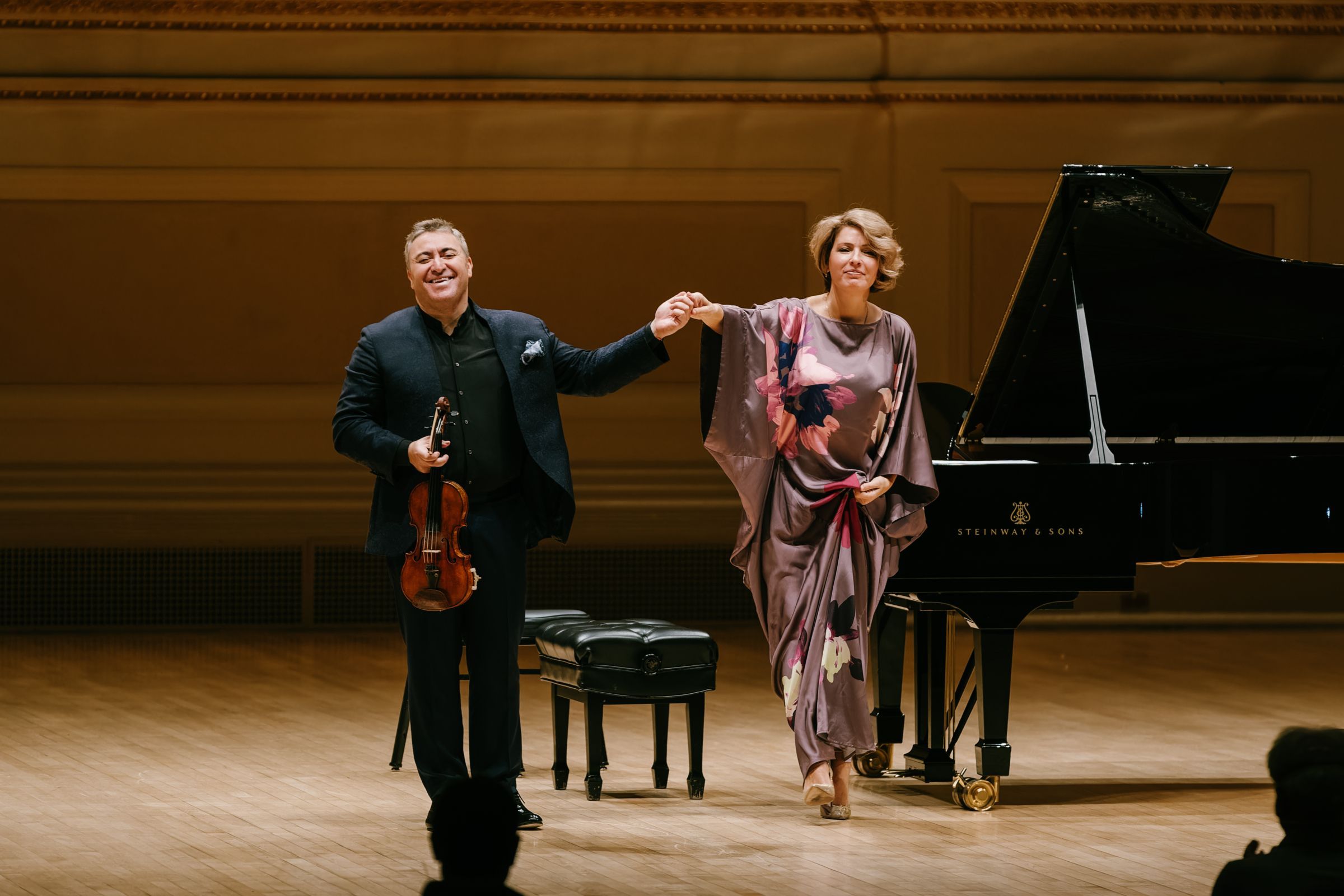 Maxim Vengerov and Polina Osetinskaya &copy; Fadi Kheir