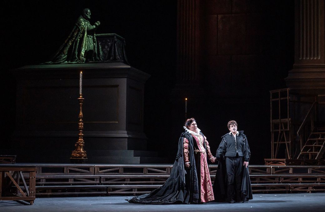 Anna Pirozzi (Elisabetta) and Piero Pretti (Don Carlo) © Rolando Paolo Guerzoni