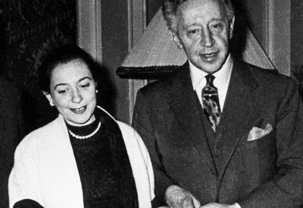 Alicia de Larrocha con Arthur Rubinstein © Arxiu Alicia de Larrocha