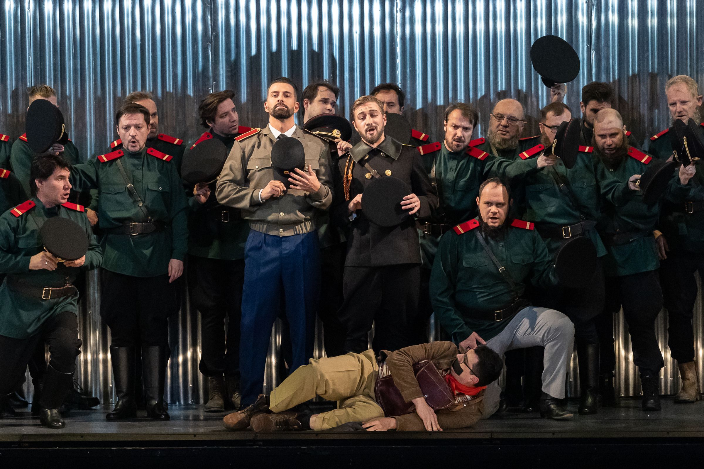 Csaba Kotlár (Policeman), Jan Hnyk (Sergeant), Josef Moravec (Zinovy) and chorus &copy; Zdeněk Sokol