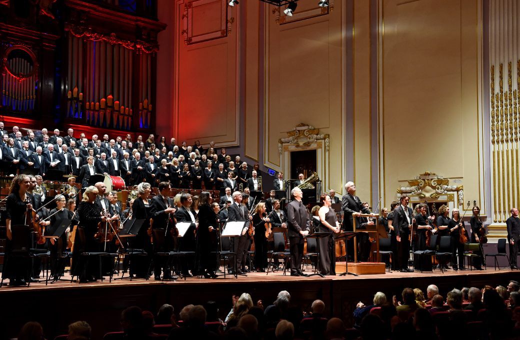 Sir James MacMillan, Roderick Williams, Rhian Lois and the RSNO and Chorus &copy; RSNO